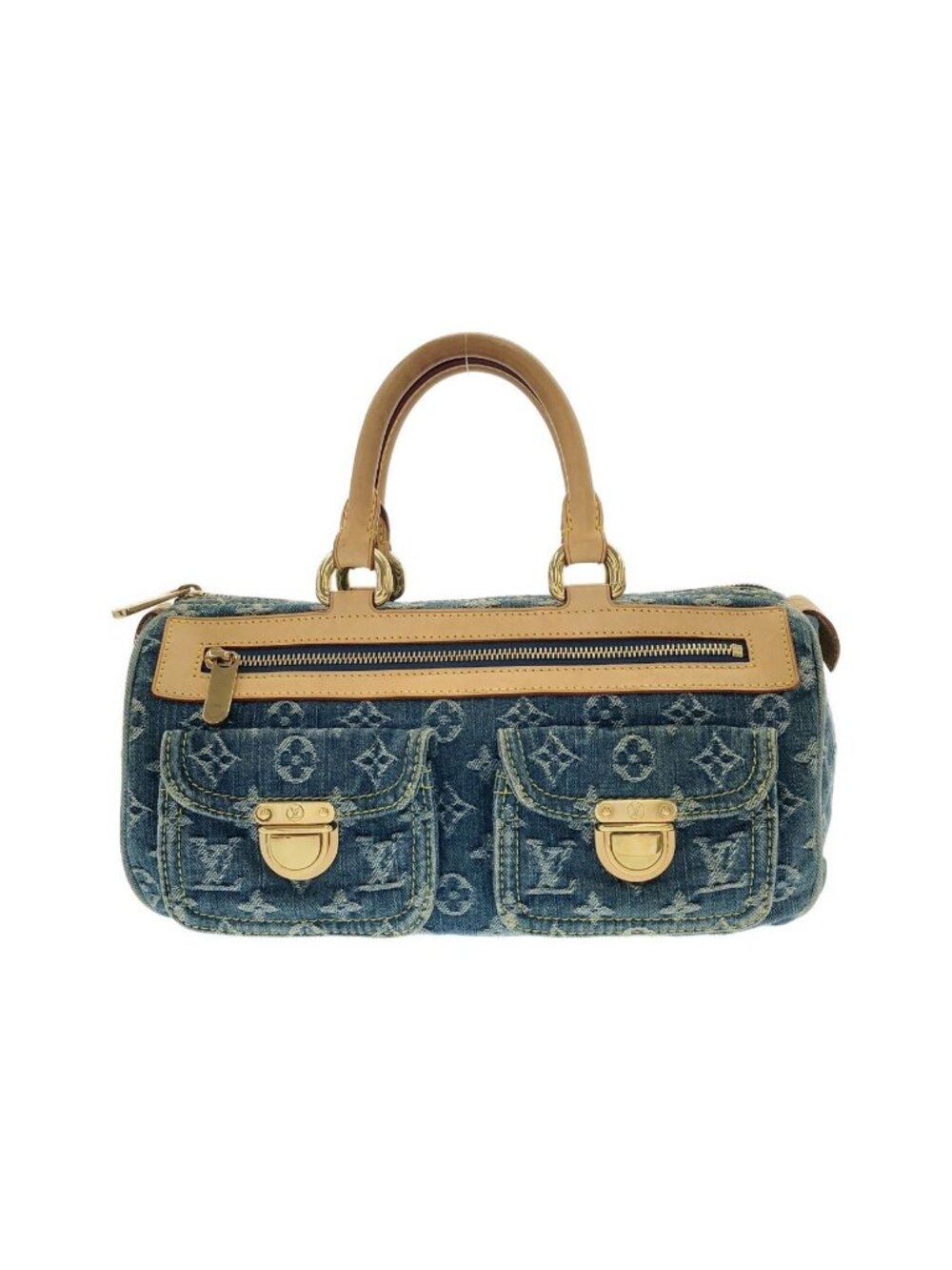 Louis Vuitton Monogram Denim Neo Speedy Boston Bag